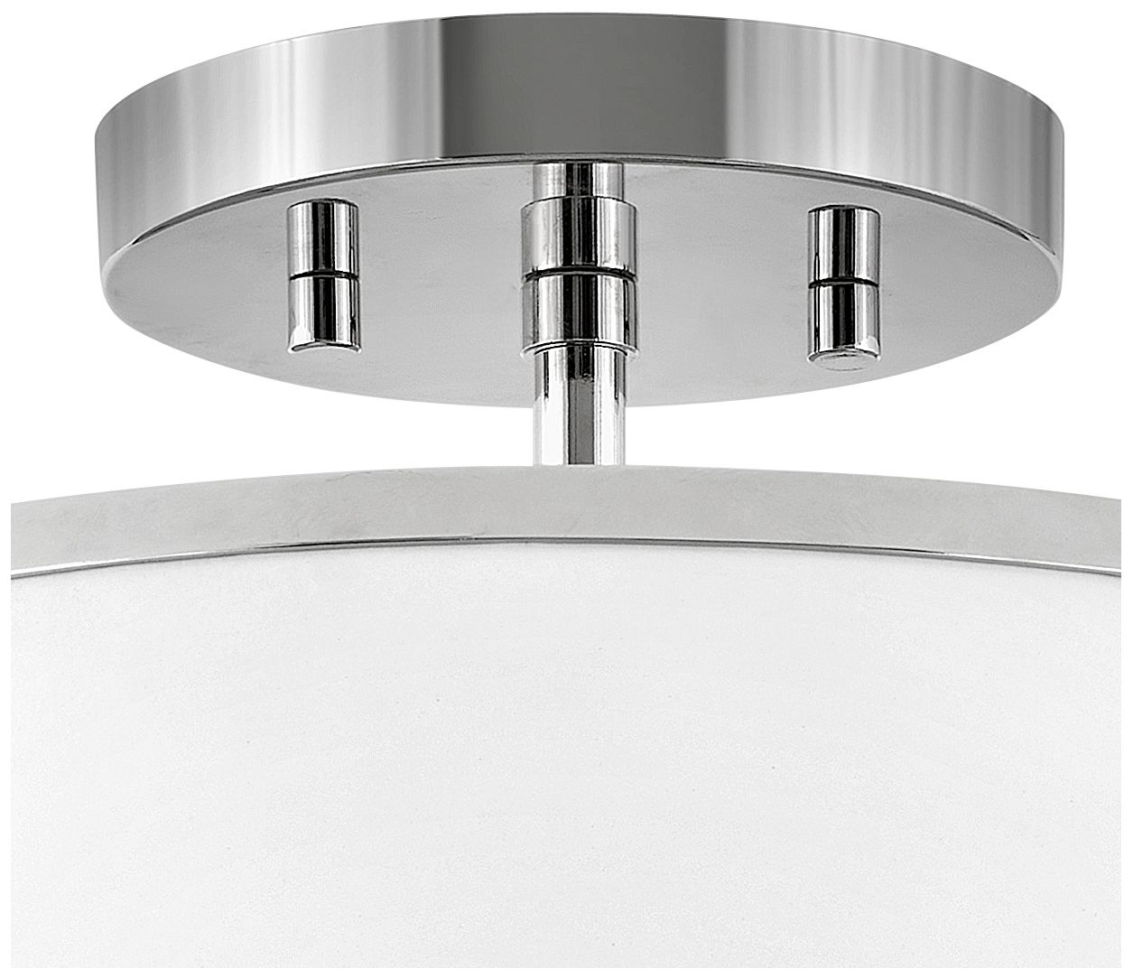 Image 4 Hinkley Foyer Clarke Medium Semi Flush Mount 15" Polished Nickel more views