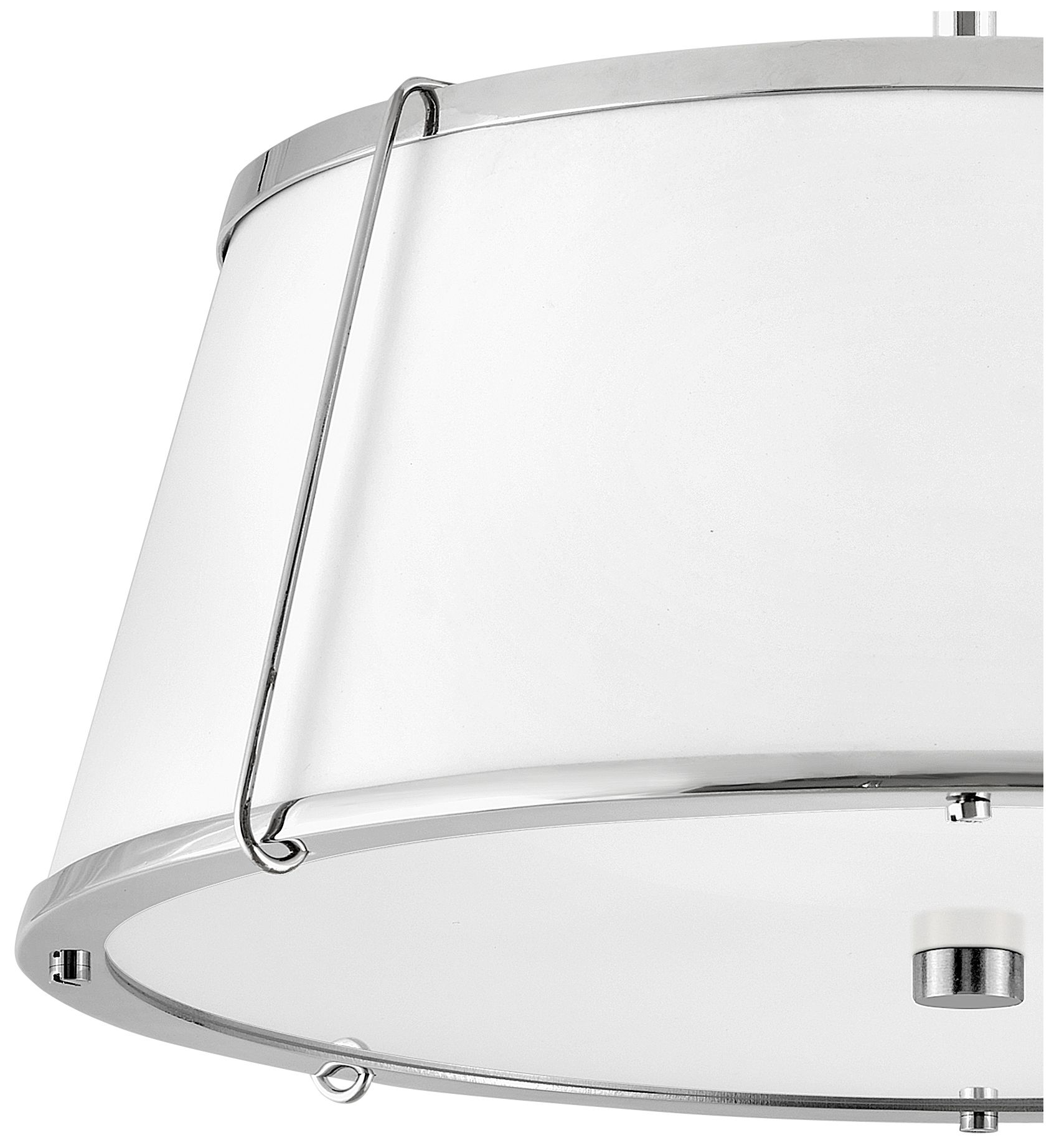Image 5 Hinkley Foyer Clarke Medium Semi Flush Mount 15" Polished Nickel more views