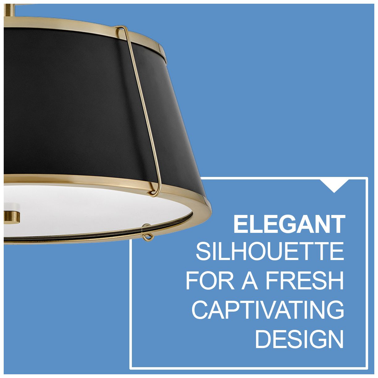 Image 6 Hinkley Foyer Clarke Medium Semi Flush Mount 15" Warm Brass more views