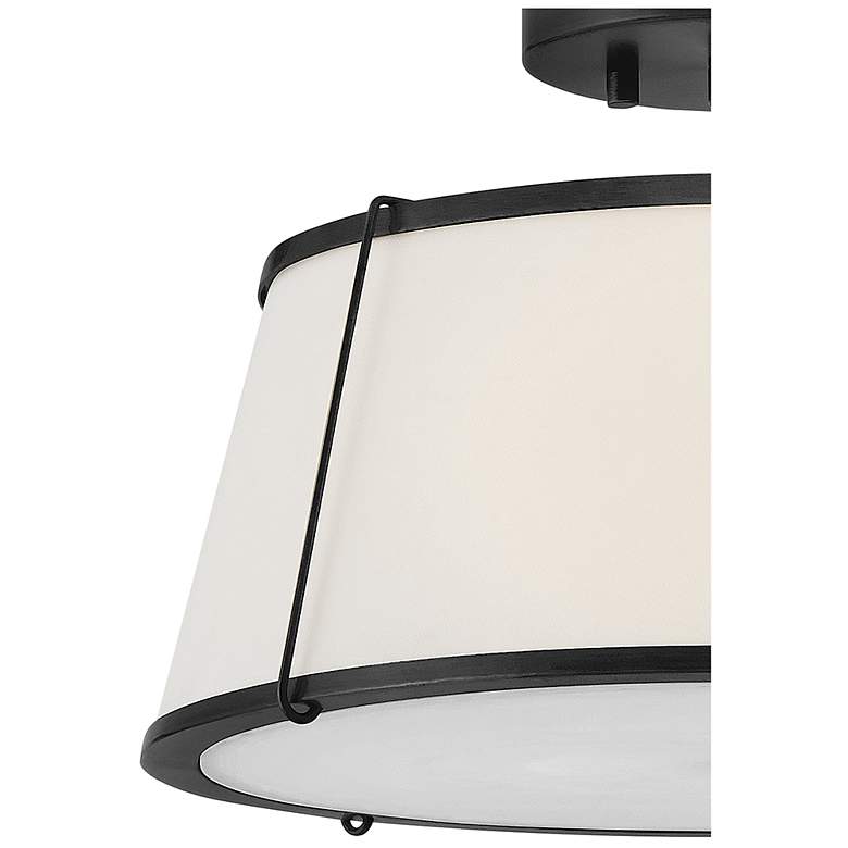 Image 7 Hinkley Foyer Clarke Medium Semi-Flush Mount Black more views