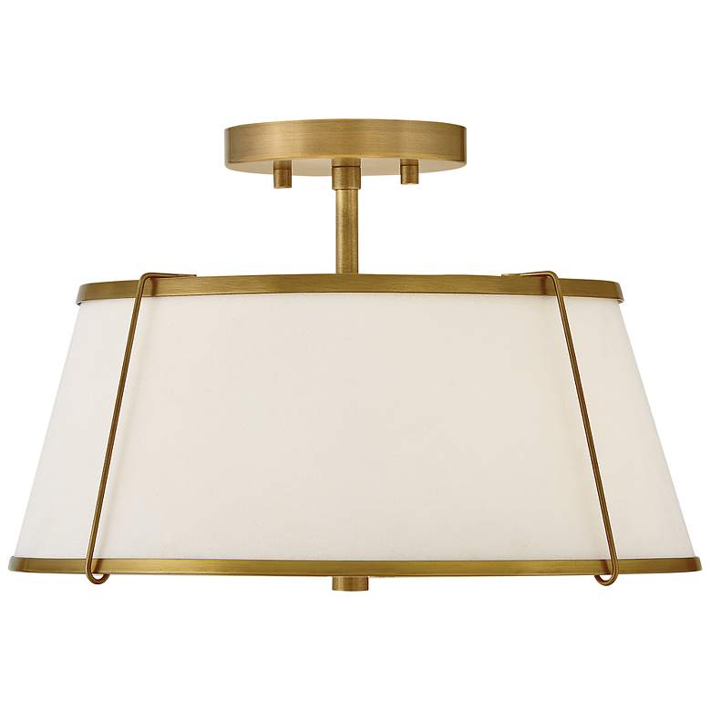 Image 3 Hinkley Foyer Clarke Medium Semi-Flush Mount Lacquered Dark Brass more views