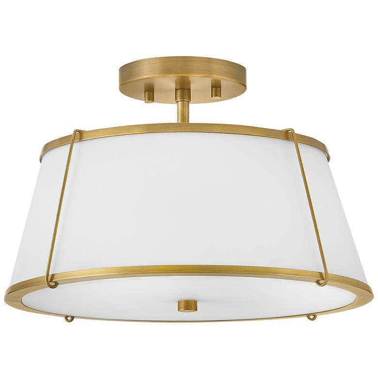 Image 4 Hinkley Foyer Clarke Medium Semi-Flush Mount Lacquered Dark Brass more views