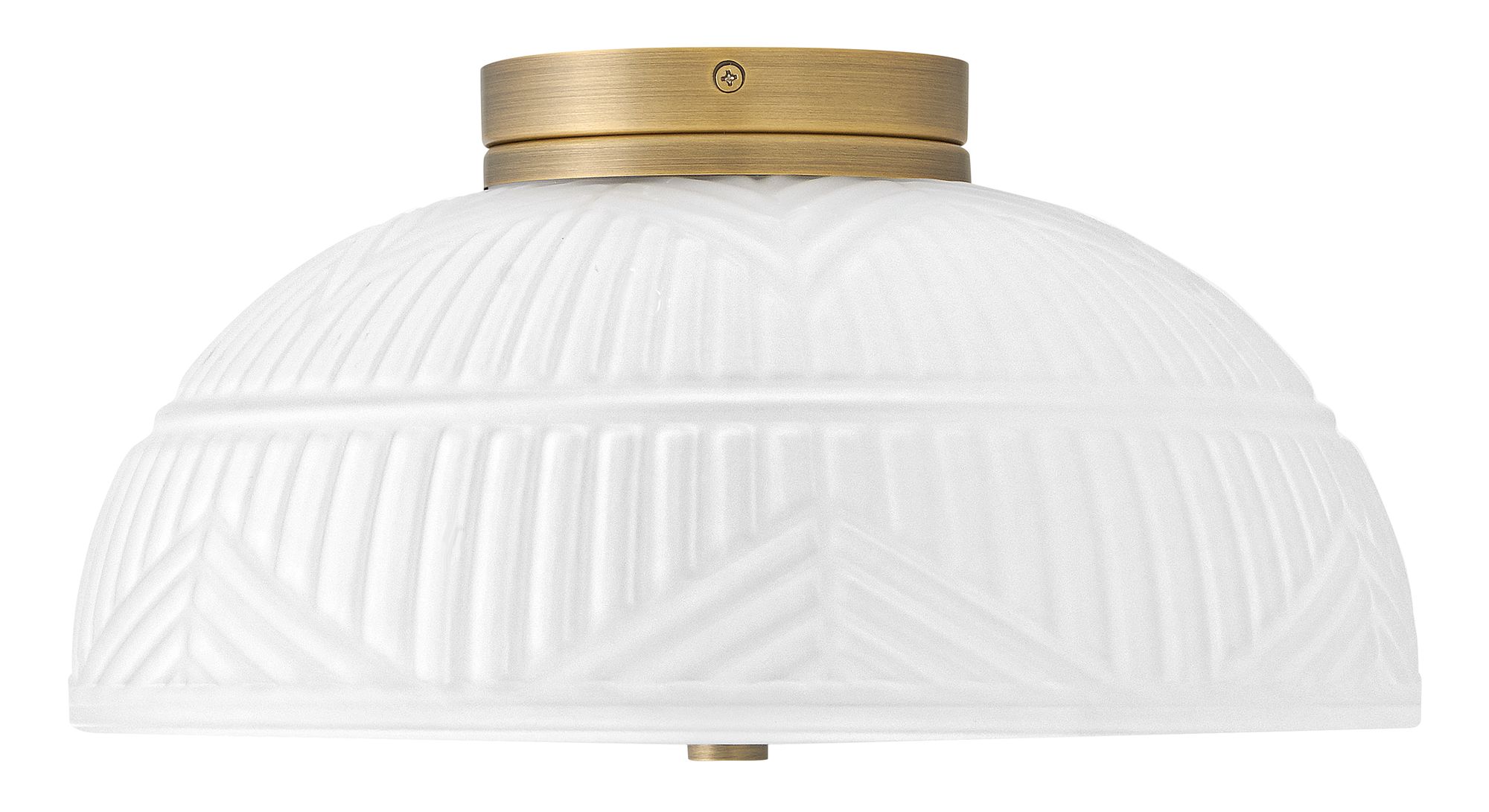 Image 5 Hinkley Foyer Devon Small Flush Mount 13.25" Lacquered Brass more views