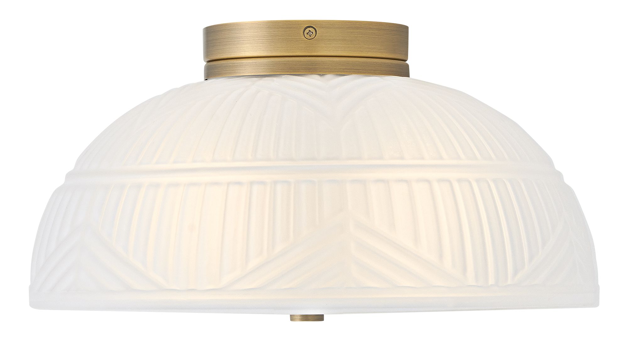 Image 6 Hinkley Foyer Devon Small Flush Mount 13.25" Lacquered Brass more views