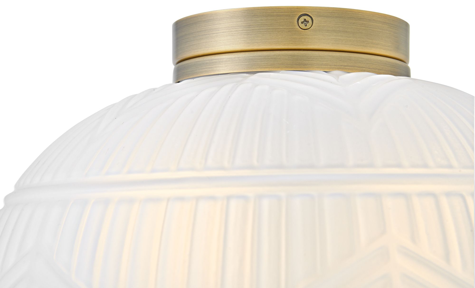 Hinkley Foyer Devon Small Flush Mount 13.25" Lacquered Brass