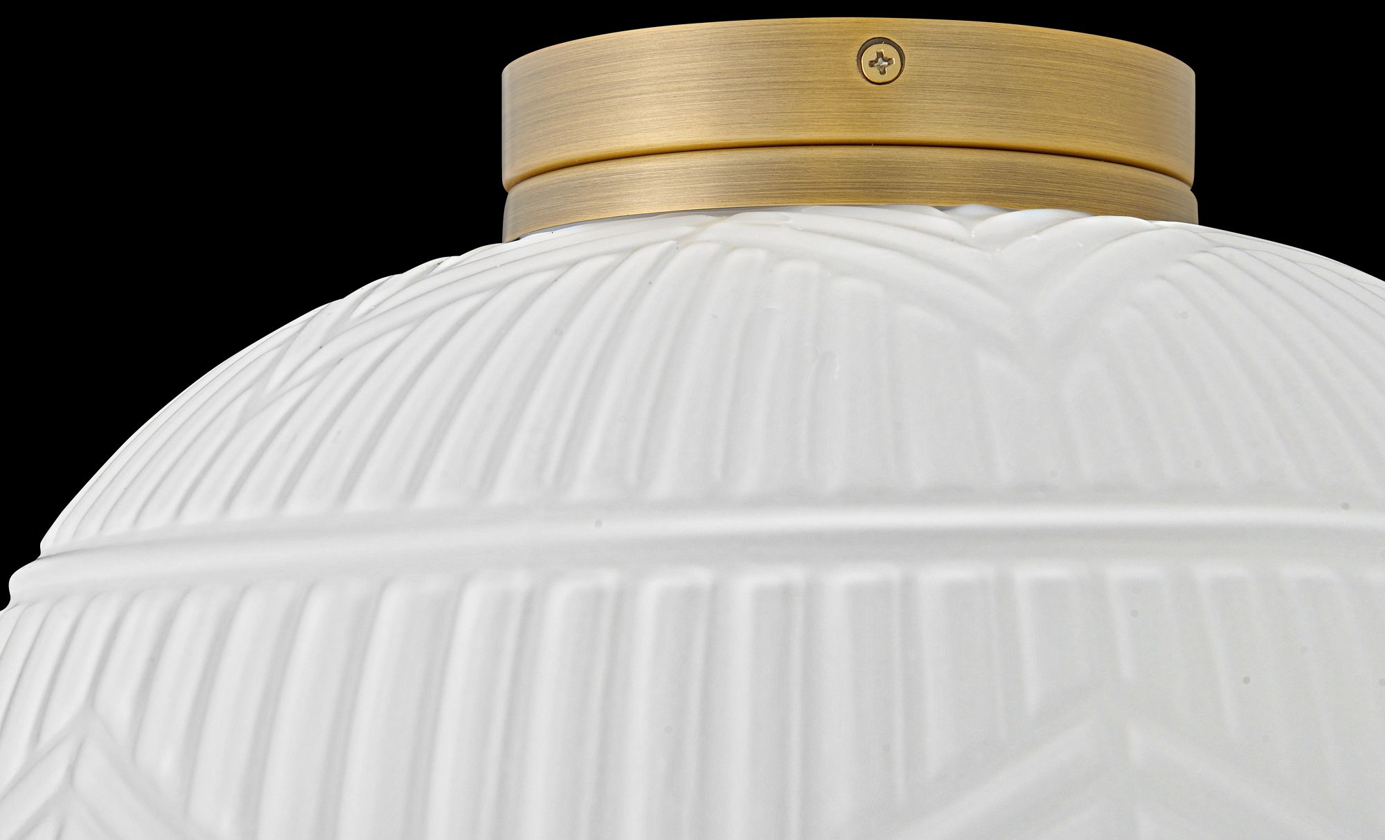 Hinkley Foyer Devon Small Flush Mount 13.25" Lacquered Brass