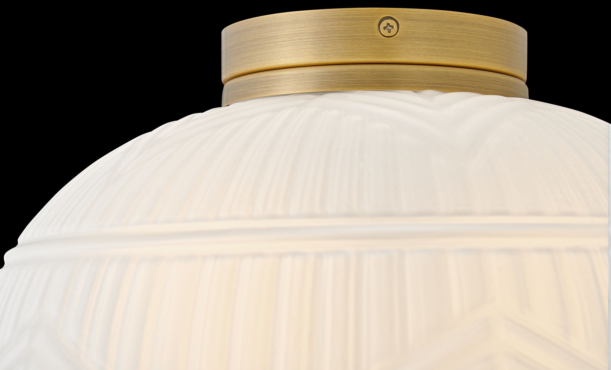 Hinkley Foyer Devon Small Flush Mount 13.25" Lacquered Brass