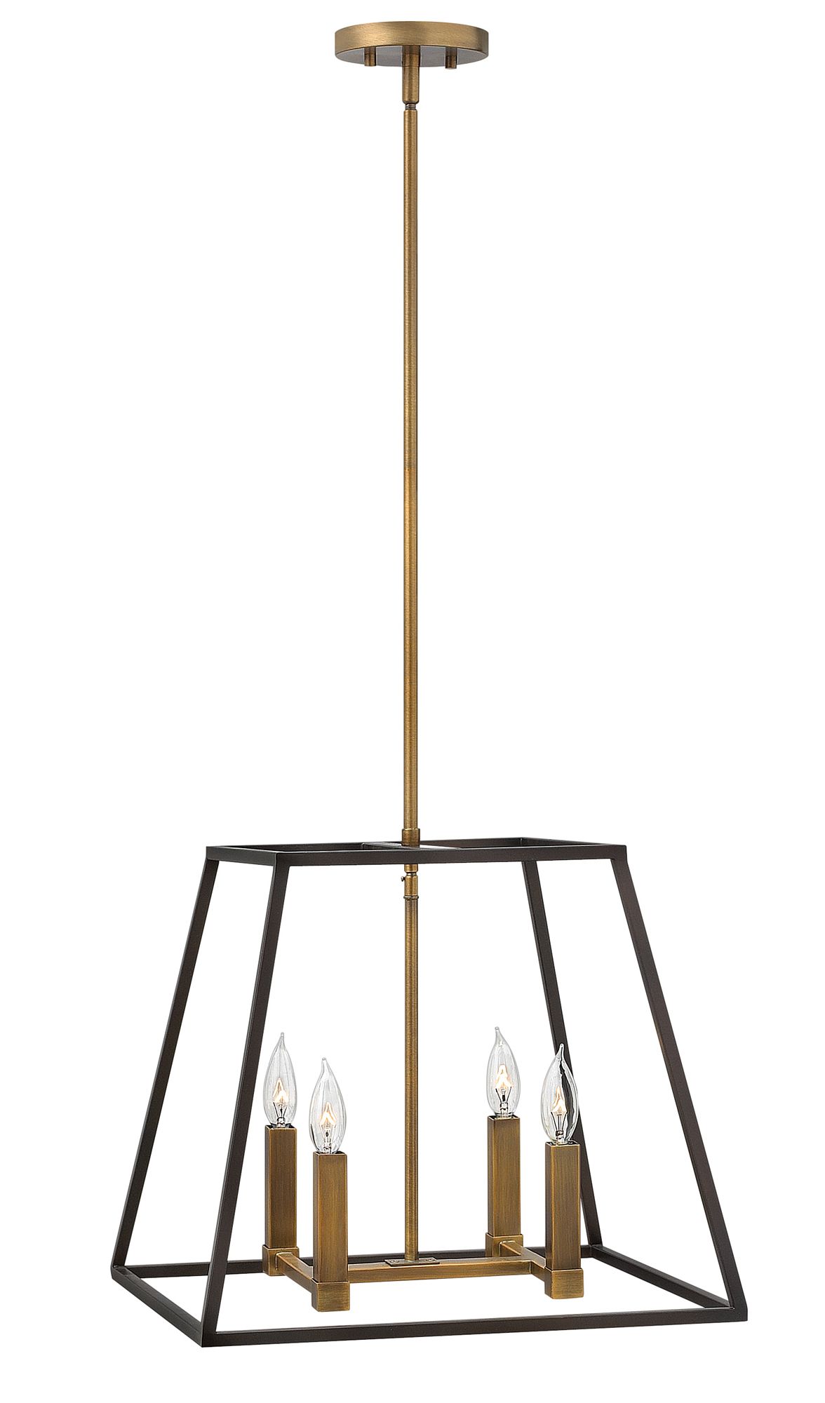 Image 2 Hinkley Foyer Fulton Large Open Frame Pendant 18" Bronze more views