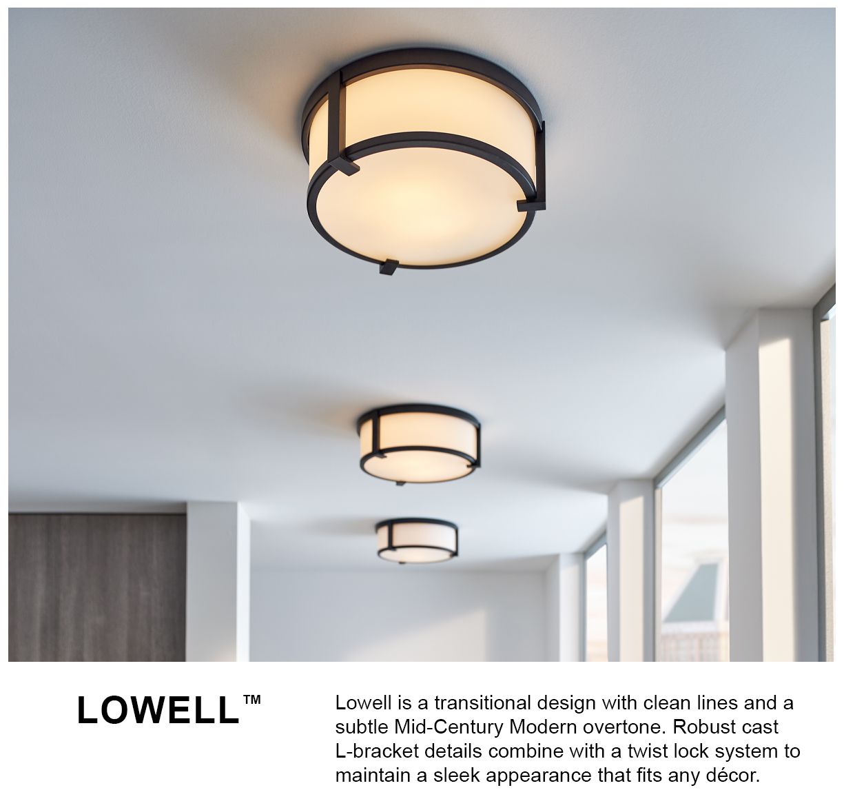 Hinkley - Foyer Lowell Extra Large Flush Mount- Black