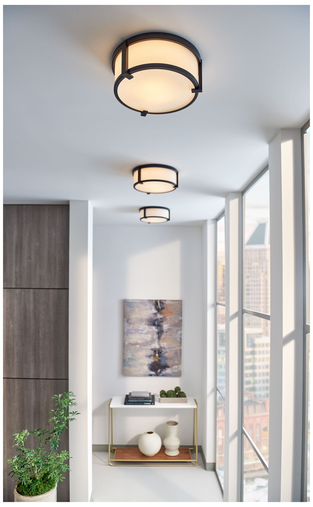 Hinkley - Foyer Lowell Extra Large Flush Mount- Black