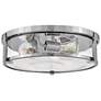 4_HINKLEY FOYER LOWELL Large Flush Mount Chrome with Clear glass more views