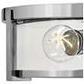6_HINKLEY FOYER LOWELL Large Flush Mount Chrome with Clear glass more views