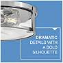 HINKLEY FOYER LOWELL Large Flush Mount Chrome with Clear glass