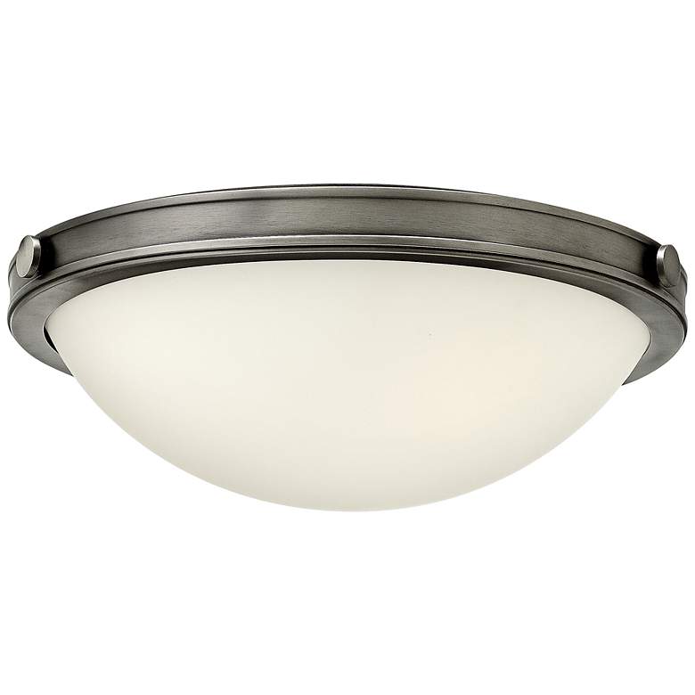 Image 2 Hinkley Foyer Maxwell 13 3/4"W Antique Nickel Ceiling Light