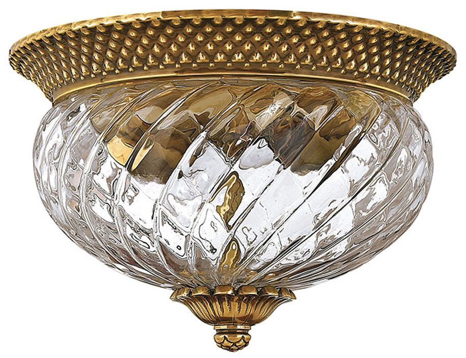 Hinkley Foyer Plantation Small Flush Mount 12" Burnished Brass