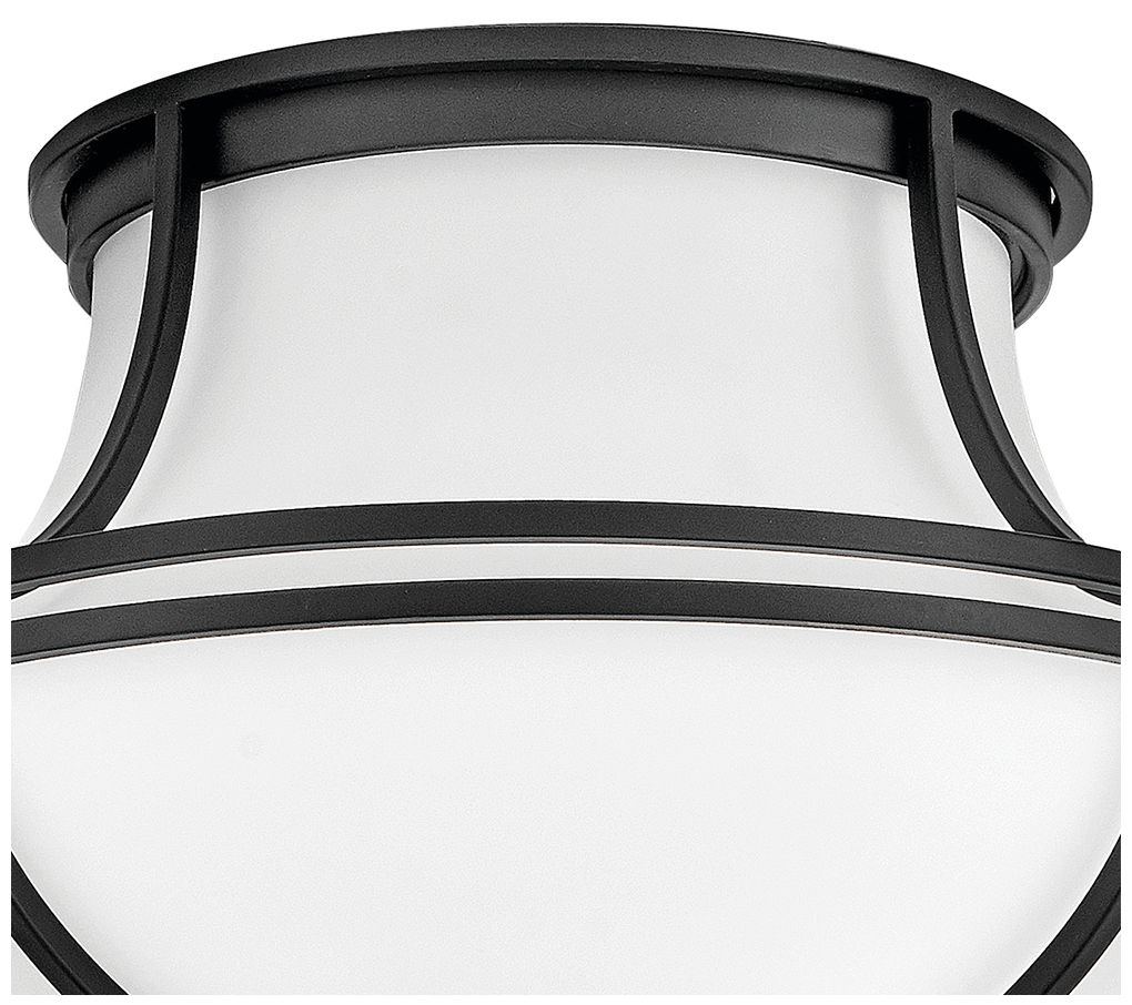 Image 4 Hinkley Foyer Saddler Medium Flush Mount Black more views