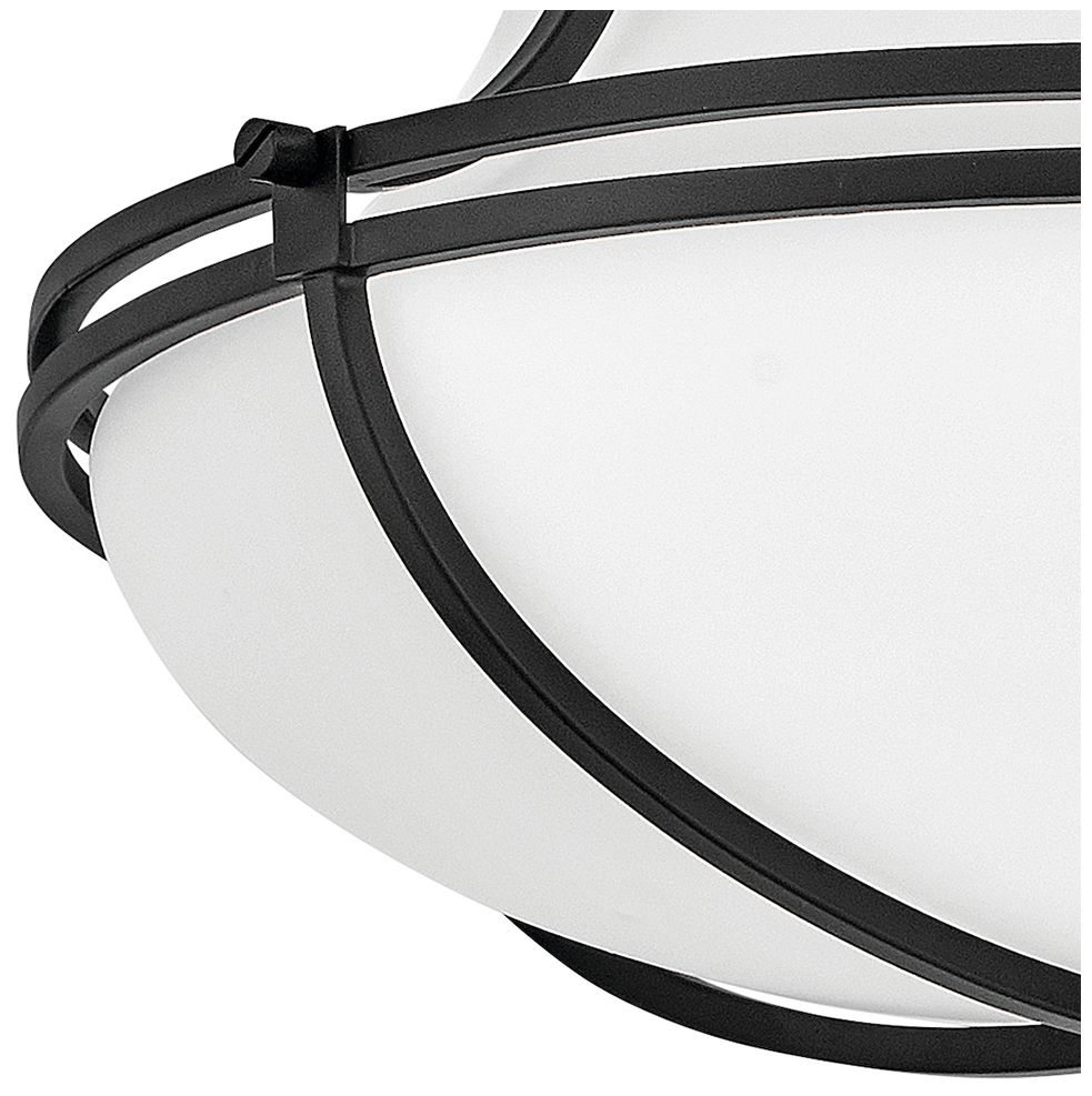 Image 6 Hinkley Foyer Saddler Medium Flush Mount Black more views