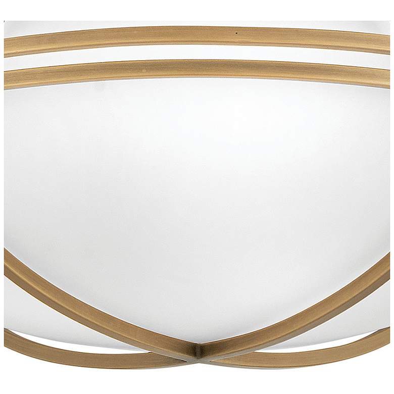 Image 5 Hinkley Foyer Saddler Medium Flush Mount Heritage Brass more views