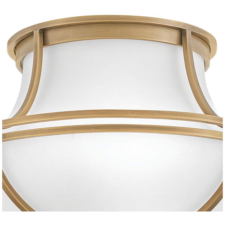 Image 7 Hinkley Foyer Saddler Medium Flush Mount Heritage Brass more views