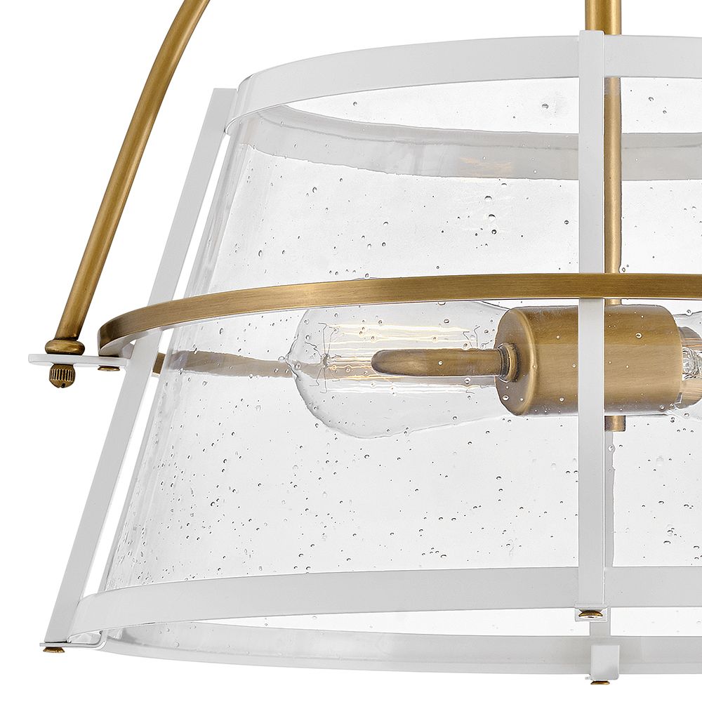 Image 6 Hinkley Foyer Tournon Medium Semi Flush Mount 15" Heritage Brass more views