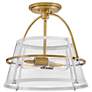 1_Hinkley - Foyer Tournon Medium Semi-Flush Mount- Heritage Brass