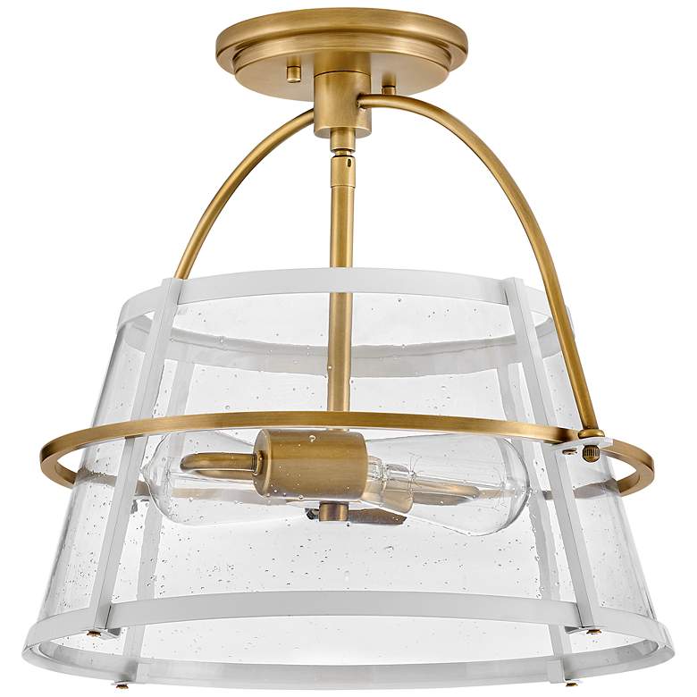 Image 4 Hinkley - Foyer Tournon Medium Semi-Flush Mount- Heritage Brass more views