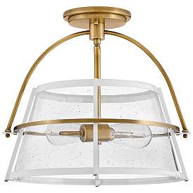 Image5 of Hinkley - Foyer Tournon Medium Semi-Flush Mount- Heritage Brass more views