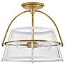 5_Hinkley - Foyer Tournon Medium Semi-Flush Mount- Heritage Brass more views