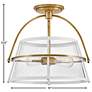 Hinkley - Foyer Tournon Medium Semi-Flush Mount- Heritage Brass