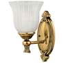 Hinkley Francoise 10.8" High Burnished Brass Bath Vanity Light