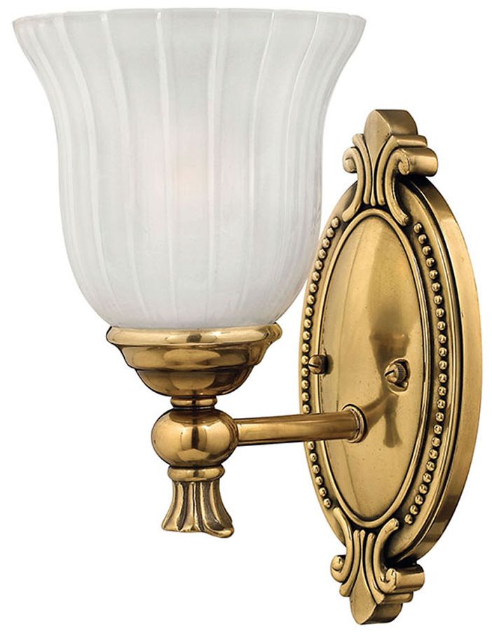 Hinkley Francoise 11" High Burnished Brass Bath Vanity Light 36643
