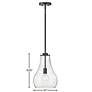 5_Hinkley Frankie 10" Wide Black Teardrop Mini Pendant more views