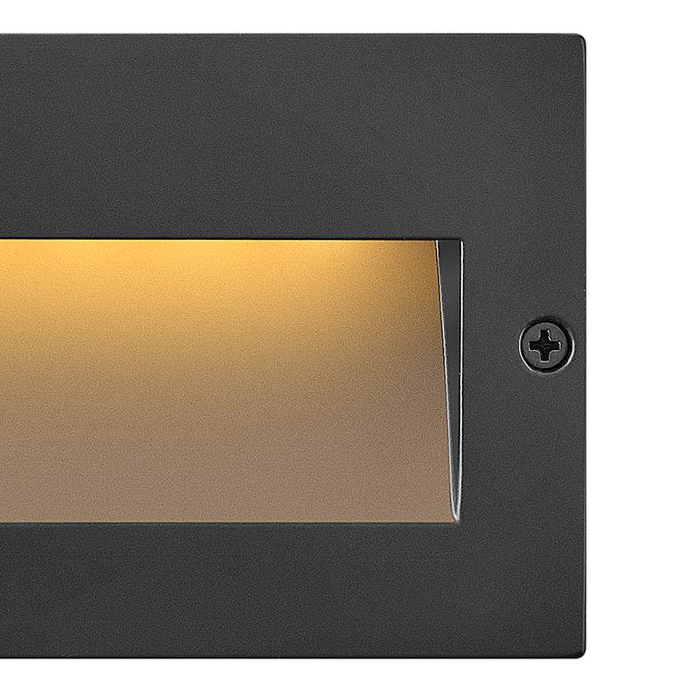 Image 3 Hinkley Fraser 8 1/2" Wide Satin Black LED Step Light more views