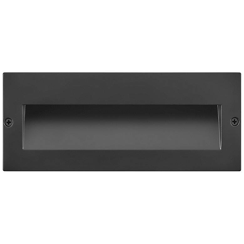 Image 6 Hinkley Fraser 8 1/2" Wide Satin Black LED Step Light more views