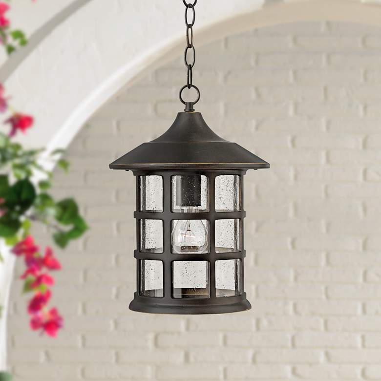 Image 1 Hinkley Freeport 14 inch High Bronze Outdoor Hanging Light