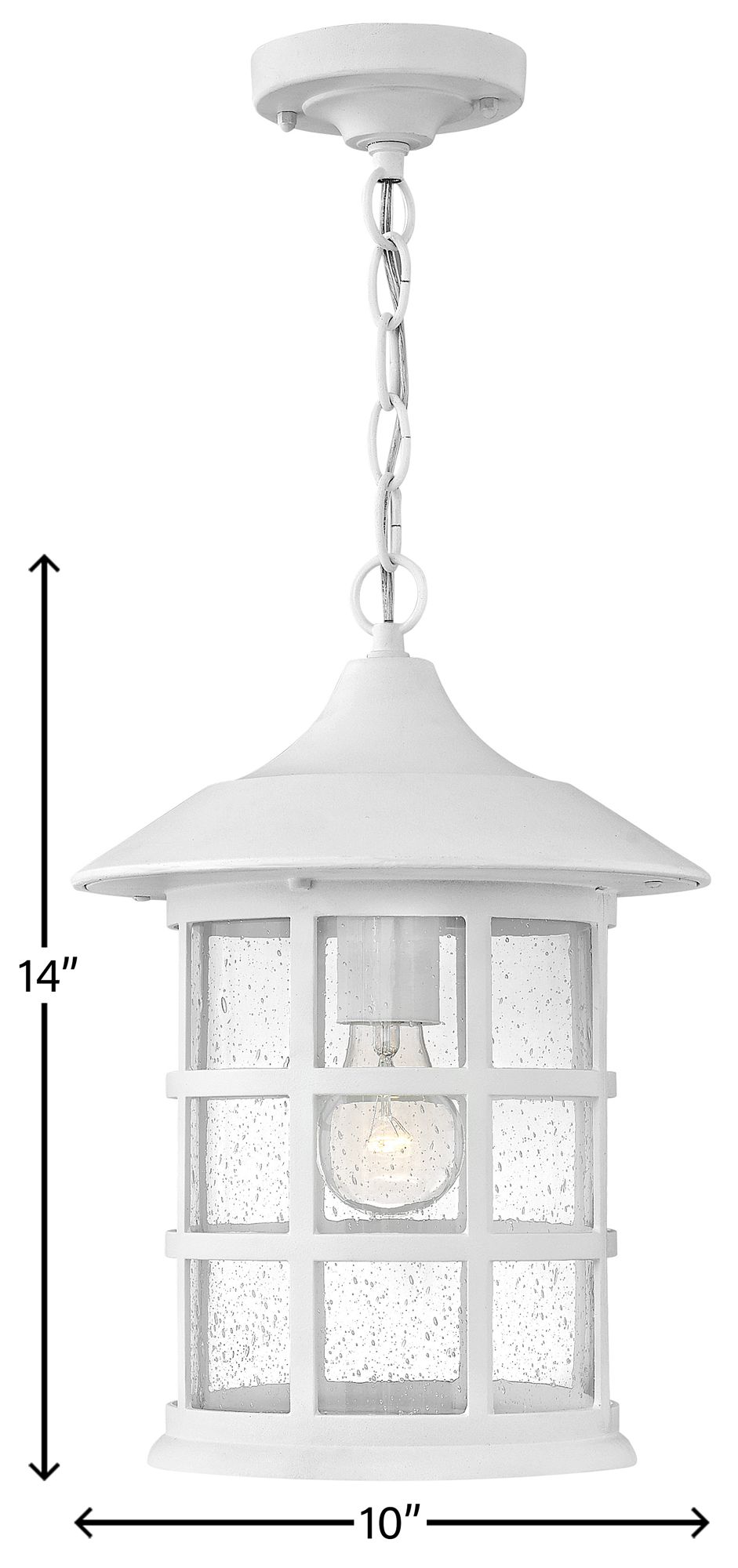 Hinkley Freeport 14"H Classic White Outdoor Hanging Light