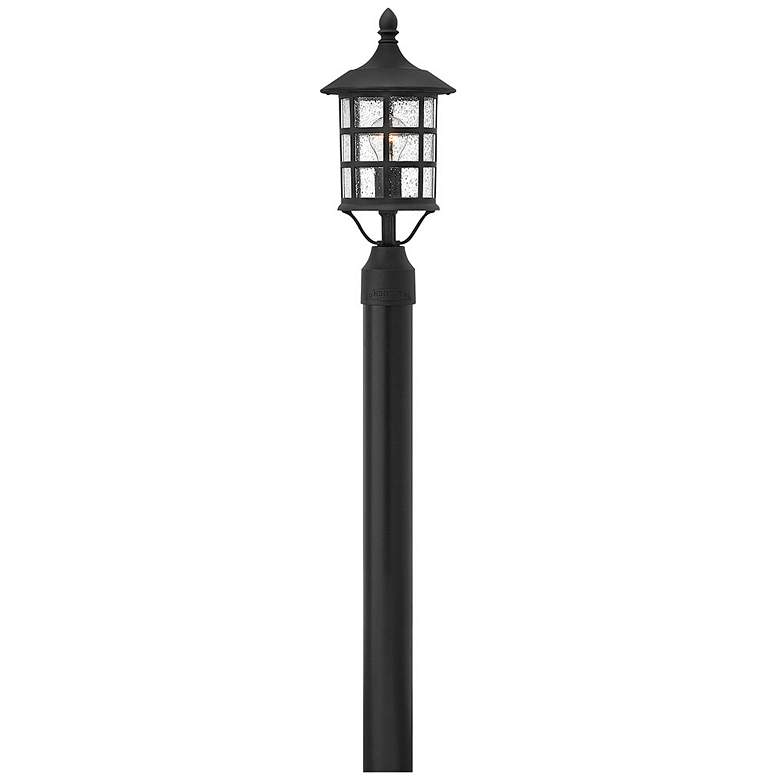 Image 1 Hinkley Freeport 17" High Black Finish Outdoor Lantern Post Light