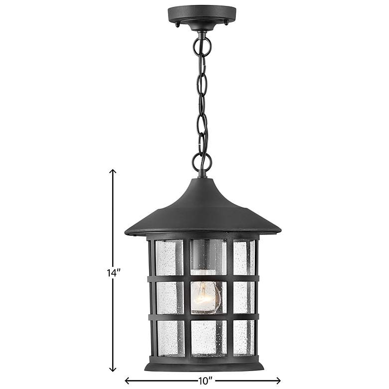 Image 6 Hinkley Freeport Coastal Elements 14" High Black Outdoor Hanging Light more views