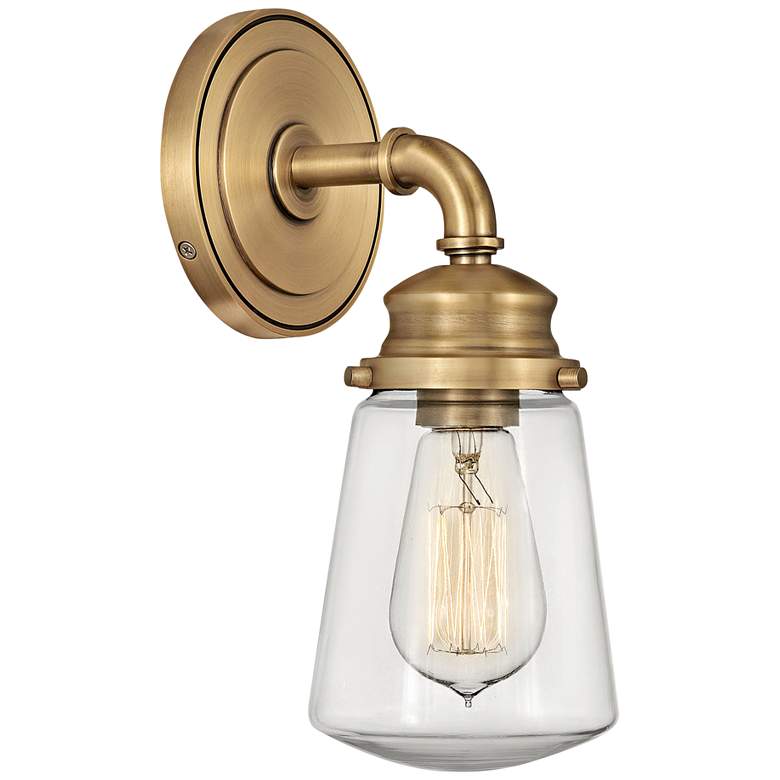 Image 1 Hinkley Fritz 11 3/4" High Heritage Brass Wall Sconce