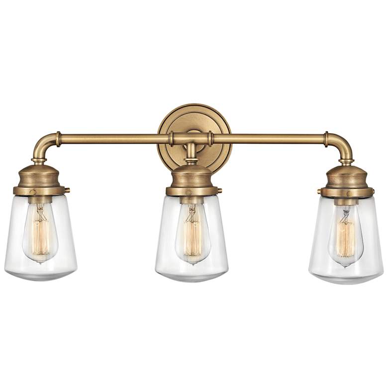 Image 2 Hinkley Fritz 24" Wide Heritage Brass Bath Light