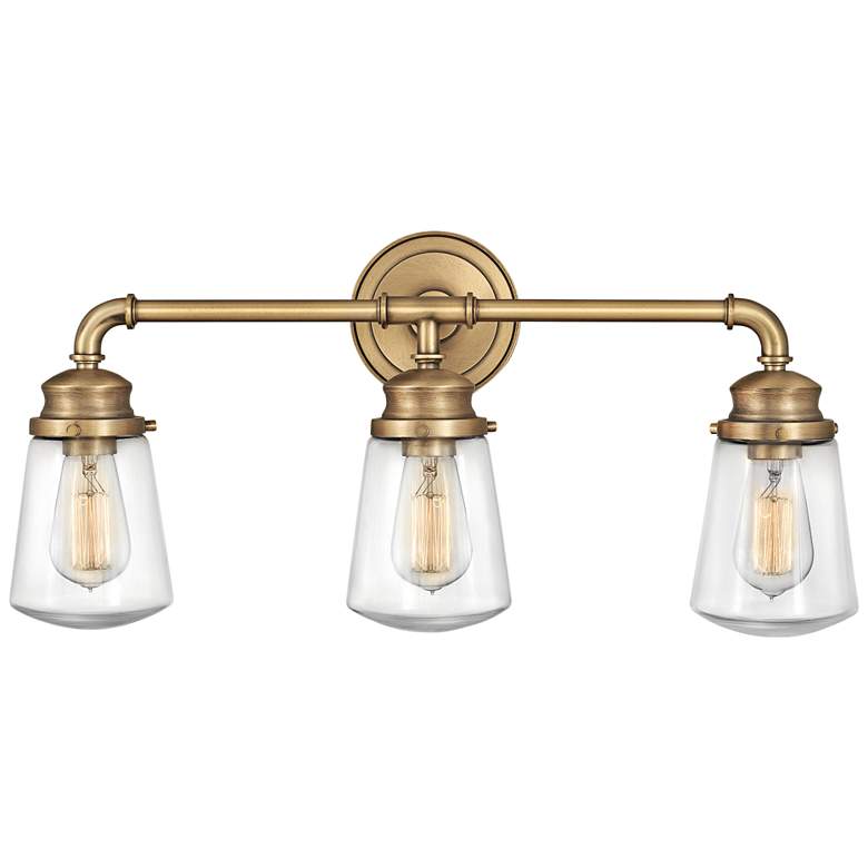 Image 2 Hinkley Fritz 24 inch Wide Heritage Brass Bath Light