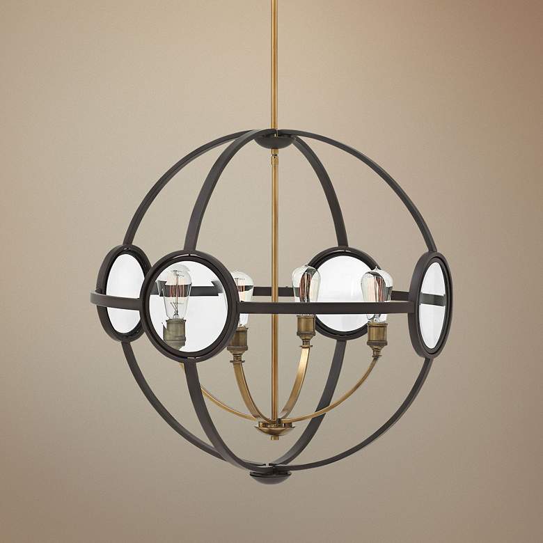 Image 1 Hinkley Fulham 26" Wide Buckeye Bronze 4-Light Chandelier