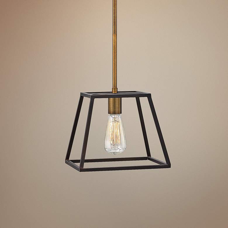 Image 1 Hinkley Fulton 10" Wide Bronze Mini Pendant