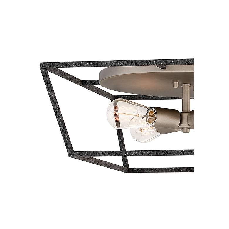 Image 2 Hinkley Fulton 18" Wide Aged Zinc 4-Light Ceiling Light more views