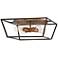 Hinkley Fulton 18" Wide Black and Dark Bronze Open Box Ceiling Light