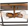 3_Hinkley Fulton 18" Wide Black and Dark Bronze Open Box Ceiling Light more views