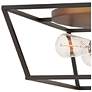 4_Hinkley Fulton 18" Wide Black and Dark Bronze Open Box Ceiling Light more views