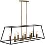 3_Hinkley Fulton 48" Bronze Linear Geometric Kitchen Island Chandelier