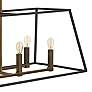 4_Hinkley Fulton 48" Bronze Linear Geometric Kitchen Island Chandelier more views