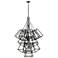 Hinkley- Fulton Thirteen Light Multi Tier Pendant- 33.5" Aged Zinc